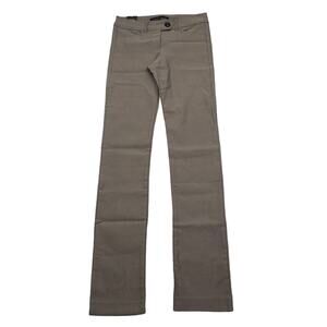 My Bajee Collection Pants Women S Beige Mid Rise Flat Front Slim Straight